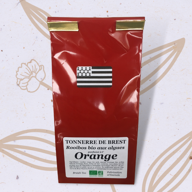 Rooïbos bio aux Algues parfumé à l'Orange Tonnerre de Brest