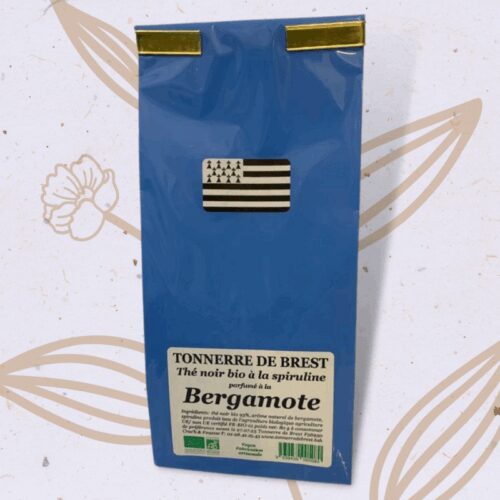 Thé Noir à la Spiruline parfumé à la Bergamote Tonnerre de Brest